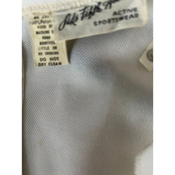 Vtg 1970's Tennis Dress By Saks Fifth Avenue Active Sportswear Size 14 White - Picture 3 of 8